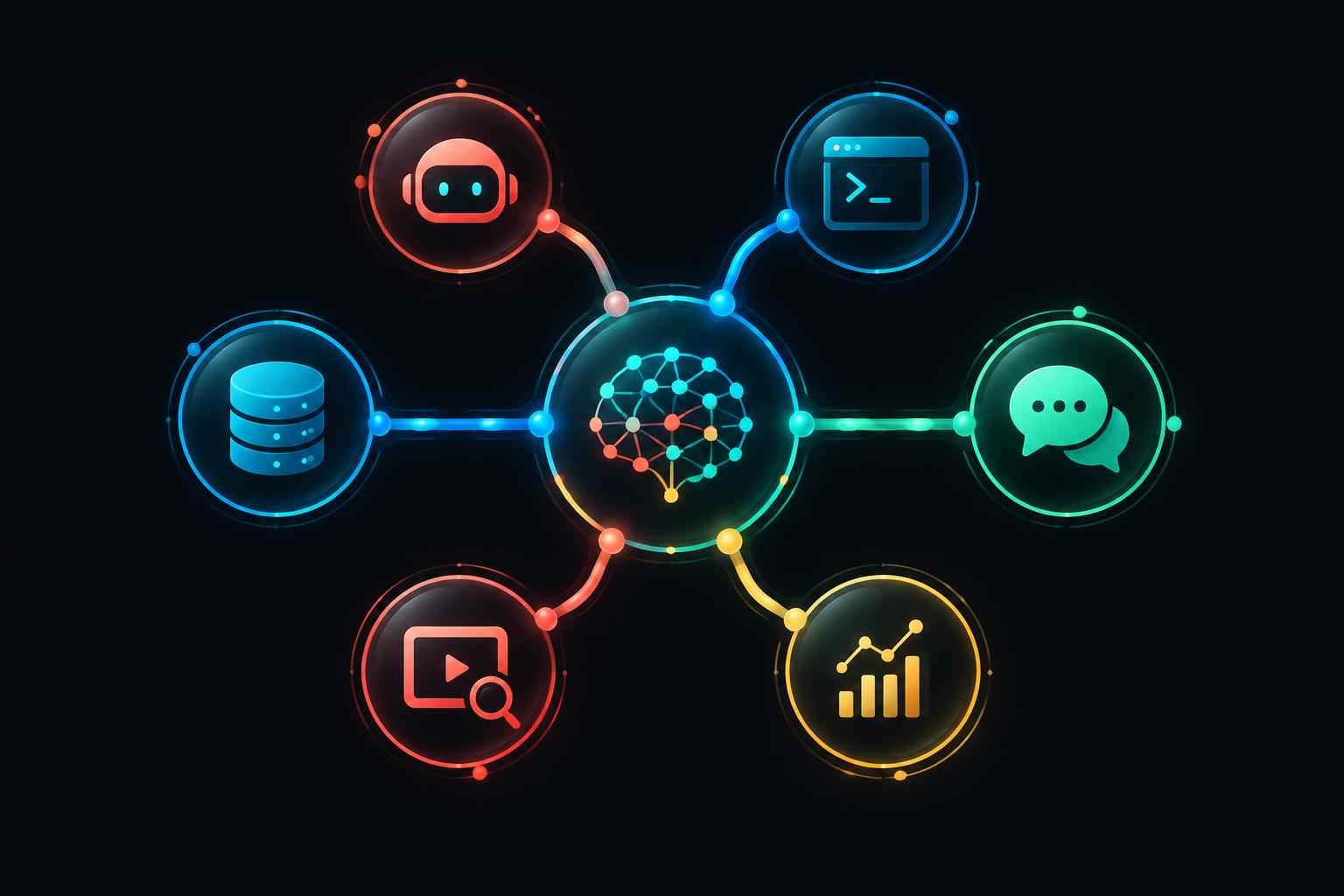 AI connector network for YouTube research and Creator Studio